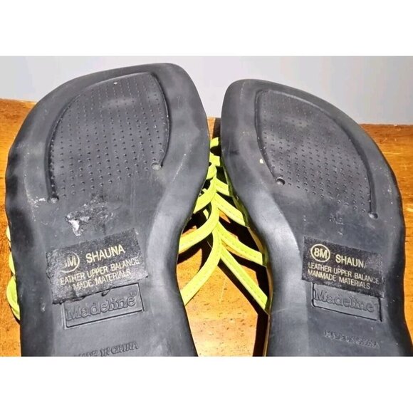 New Madeline Shauna sandals flip flop size 7M pink leather summer - Picture 14 of 14